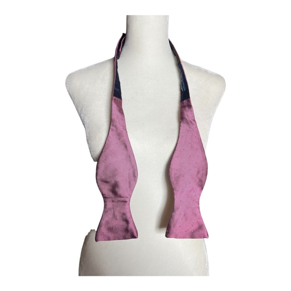 hilditch and key Mens pink bow tie - Picture 5 of 7